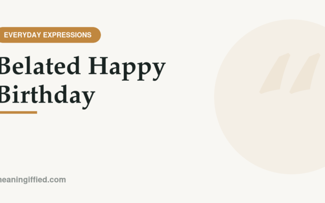 Belated happy birthday greeting card with candles and confetti