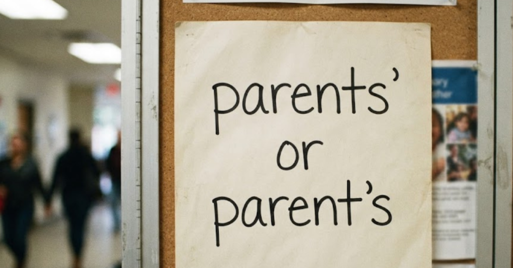 Parents' or Parent's? The Apostrophe Rule Explained