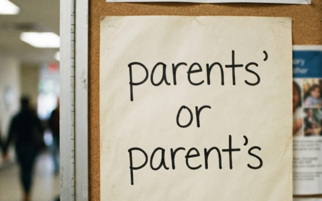 Parents' or Parent's? The Apostrophe Rule Explained
