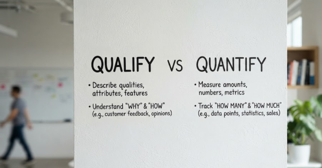 Qualify vs Quantify: What's the Difference?