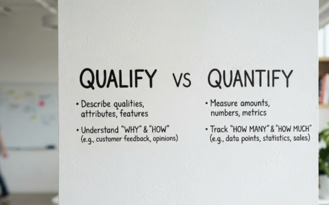 Qualify vs Quantify: What's the Difference?
