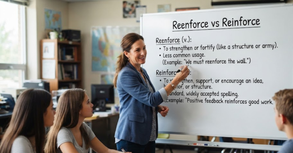 Reenforce vs Reinforce: What's the Difference and Which Spelling Is Correct?