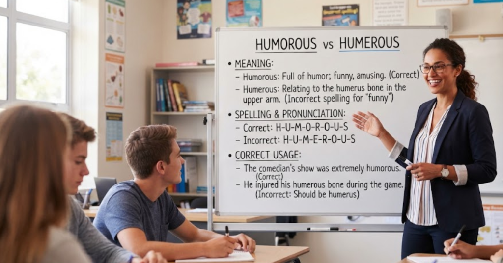 Humorous vs Humerous: Meaning, Spelling, and Correct Usage
