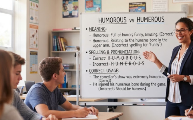 Humorous vs Humerous: Meaning, Spelling, and Correct Usage