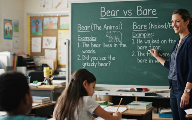 Bear vs Bare: Meaning, Differences, and Correct Usage