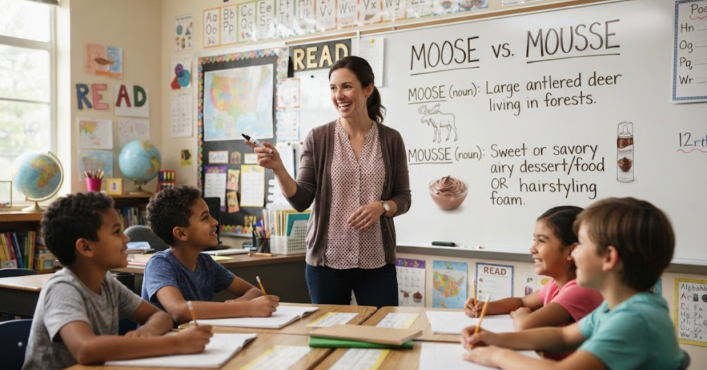 Moose vs Mousse: Meaning, Spelling, and Differences