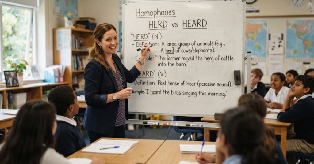 Herd vs Heard: Meaning, Differences & Examples