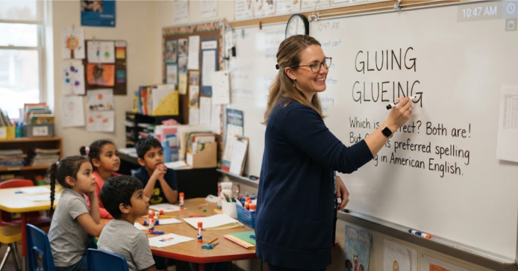 Gluing or Glueing: Which Spelling Is Correct?