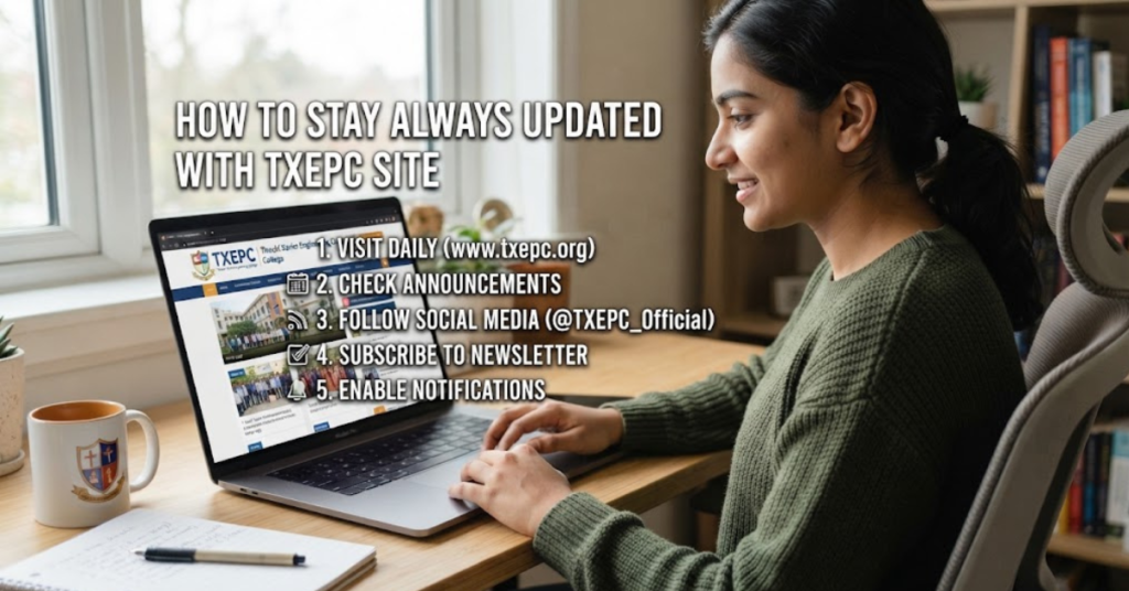 How to Stay Always Updated With TXEPC Site
